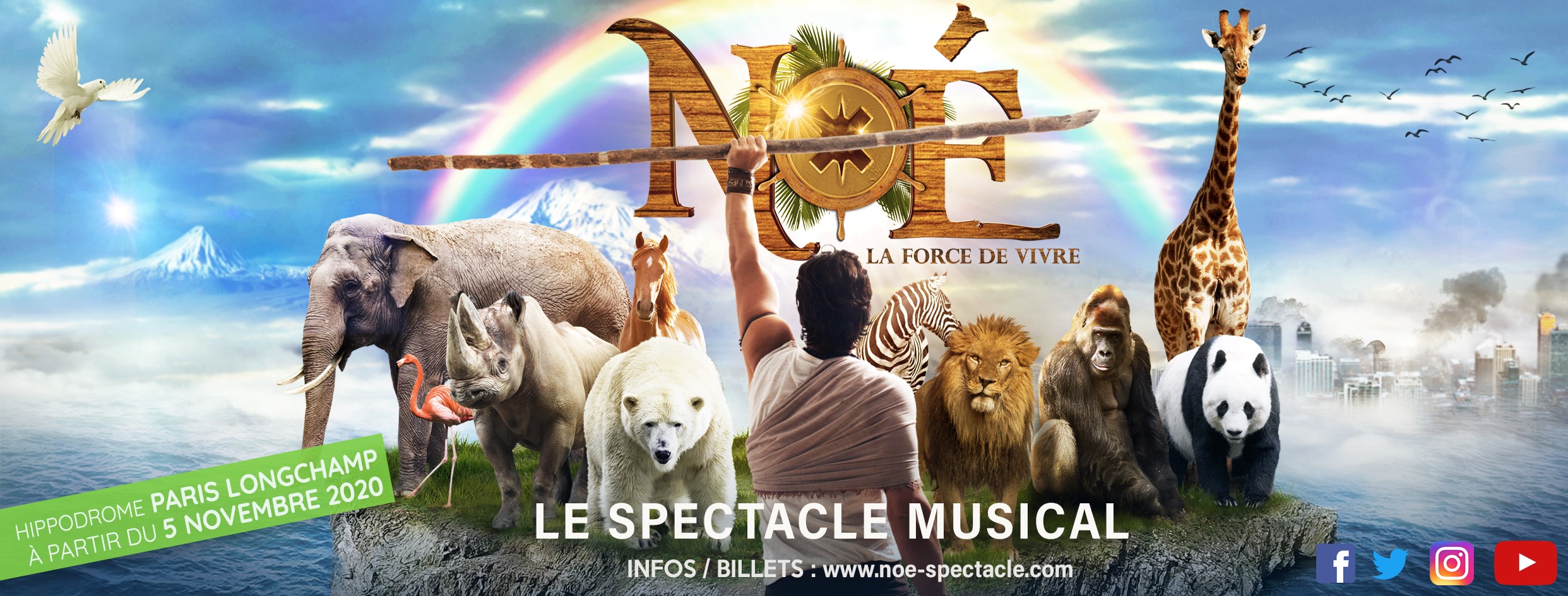 Noé la force de vivre - Noé le spectacle musical - animaux 