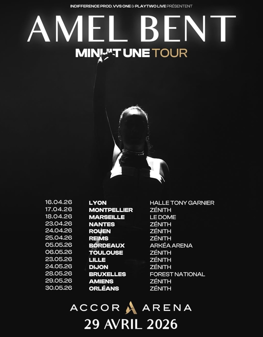 Amel Bent - Minuit une tour