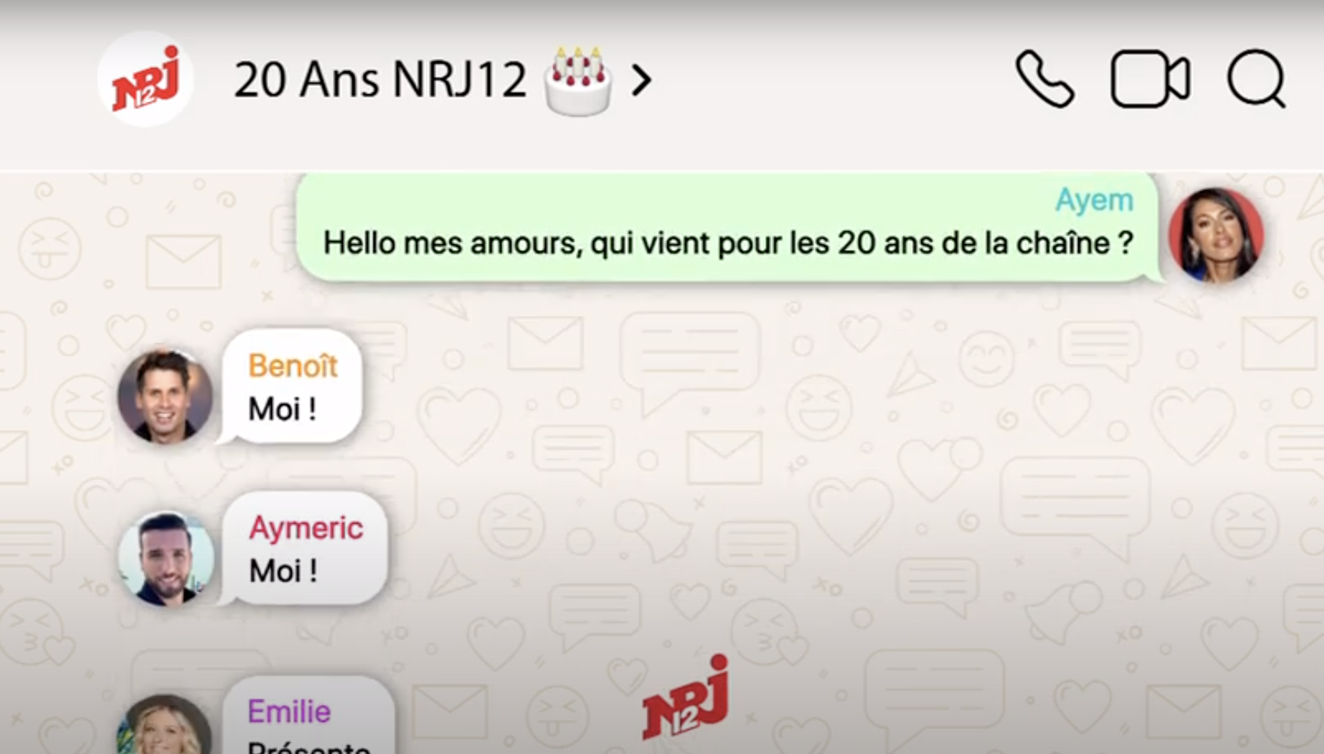 NRJ12 - 20 ans de grandes émotions - adieux -